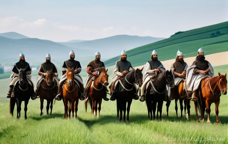 불가리아 왕국 시대 - **Prompt:** "A historically accurate depiction of the late 7th century in the Balkan Peninsula. Show...